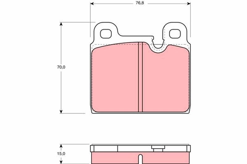 Brake Pad Set, disc brake TRW GDB918