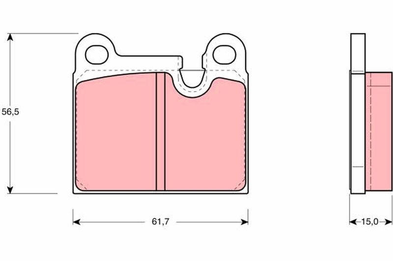 Brake Pad Set, disc brake TRW GDB919