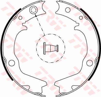 Brake Shoe Set, parking brake TRW GS8479