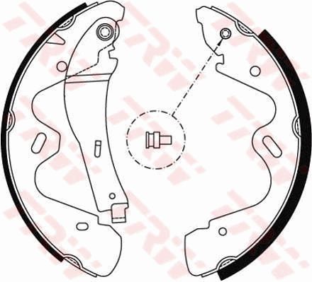 Brake Shoe Set TRW GS8483