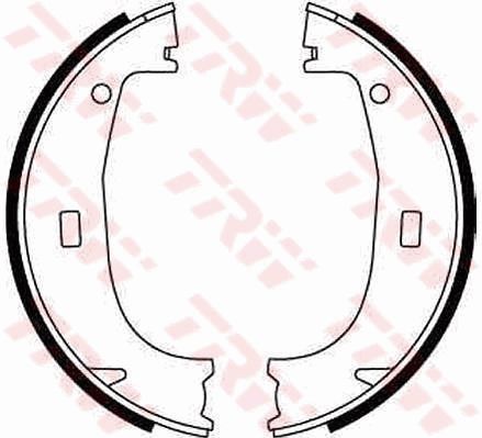 Brake Shoe Set, parking brake TRW GS8594