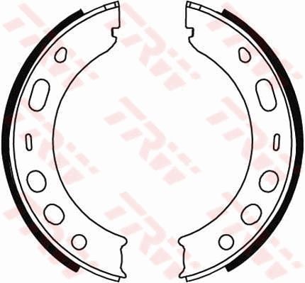 Brake Shoe Set, parking brake TRW GS8706