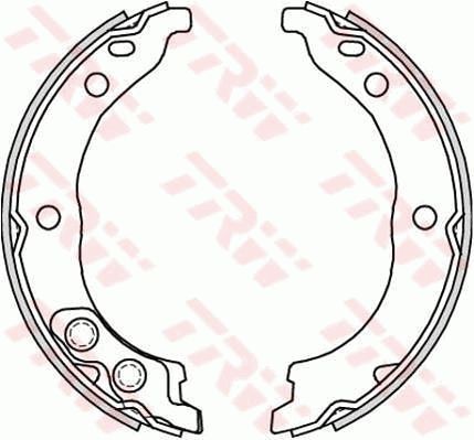 Brake Shoe Set, parking brake TRW GS8715