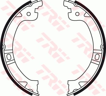 Brake Shoe Set, parking brake TRW GS8759