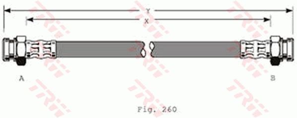 Brake Hose TRW PHA368