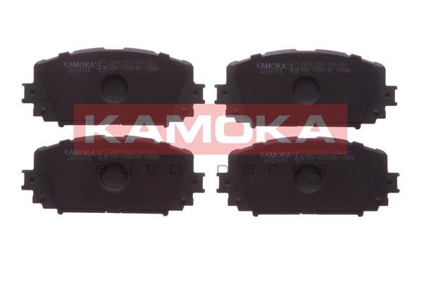 Комплект гальмівних накладок, дискове гальмо KAMOKA JQ101173
