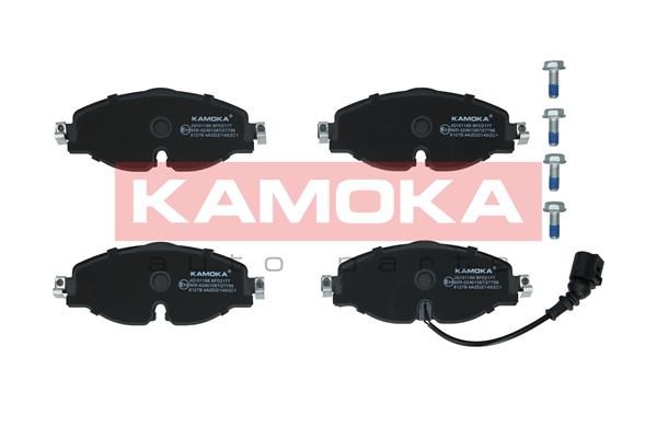 Комплект гальмівних накладок, дискове гальмо KAMOKA JQ101186