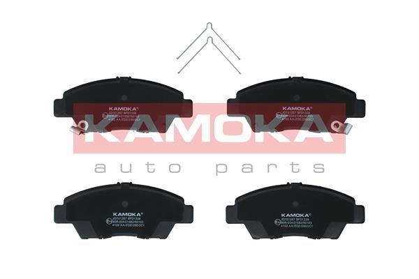 Комплект гальмівних накладок, дискове гальмо KAMOKA JQ101267