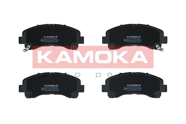 Комплект гальмівних накладок, дискове гальмо KAMOKA JQ101316