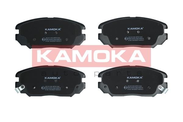 Комплект гальмівних накладок, дискове гальмо KAMOKA JQ101330