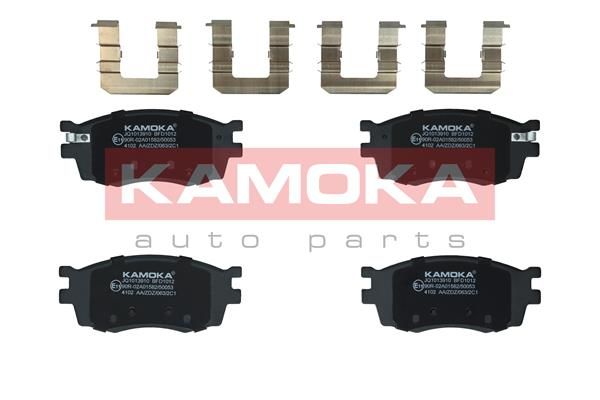 Комплект гальмівних накладок, дискове гальмо KAMOKA JQ1013910