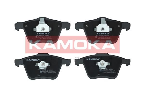 Комплект гальмівних накладок, дискове гальмо KAMOKA JQ101431