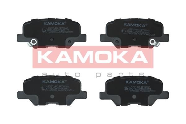 Комплект гальмівних накладок, дискове гальмо KAMOKA JQ101465