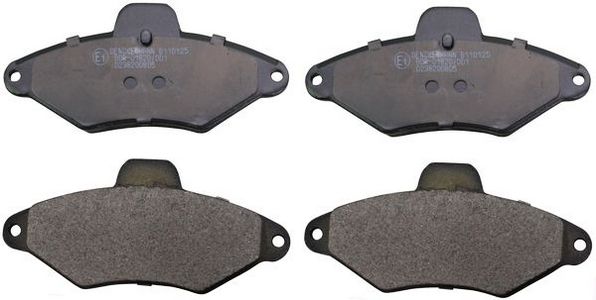 Brake Pad Set, disc brake DENCKERMANN B110125