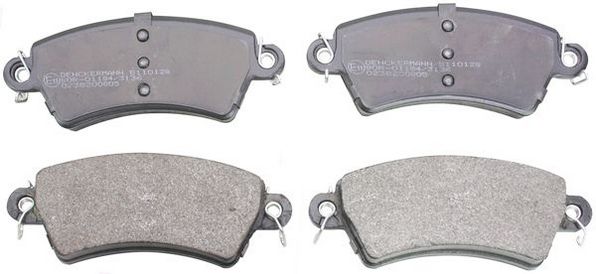 Brake Pad Set, disc brake DENCKERMANN B110128