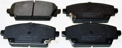 Brake Pad Set, disc brake DENCKERMANN B110268