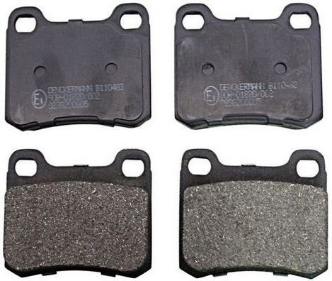 Brake Pad Set, disc brake DENCKERMANN B110483