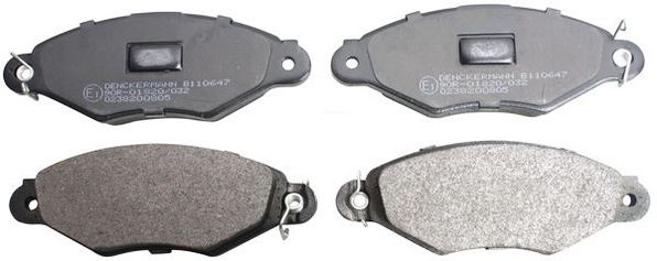 Brake Pad Set, disc brake DENCKERMANN B110647