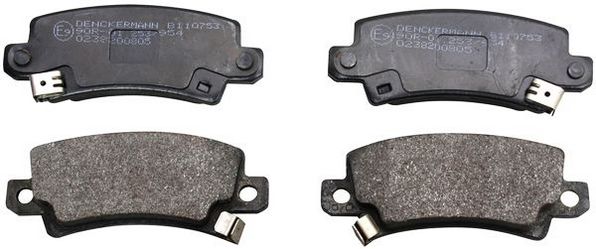 Brake Pad Set, disc brake DENCKERMANN B110753