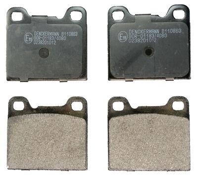 Brake Pad Set, disc brake DENCKERMANN B110863