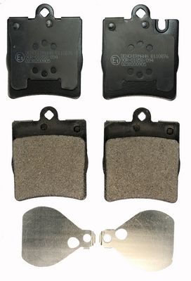 Brake Pad Set, disc brake DENCKERMANN B110876