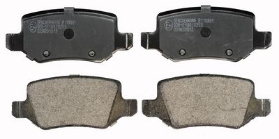 Brake Pad Set, disc brake DENCKERMANN B110891