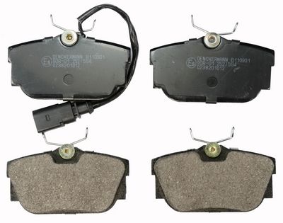 Brake Pad Set, disc brake DENCKERMANN B110901