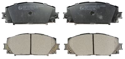 Комплект гальмівних накладок, дискове гальмо DENCKERMANN B110980