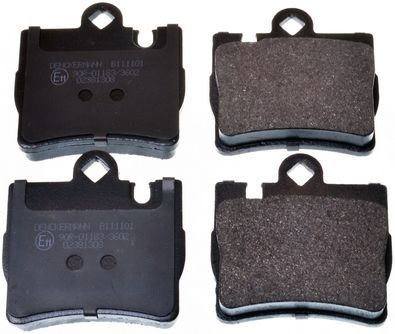 Brake Pad Set, disc brake DENCKERMANN B111101