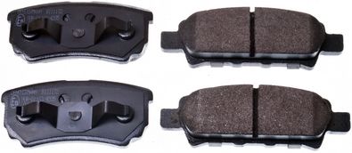 Brake Pad Set, disc brake DENCKERMANN B111172