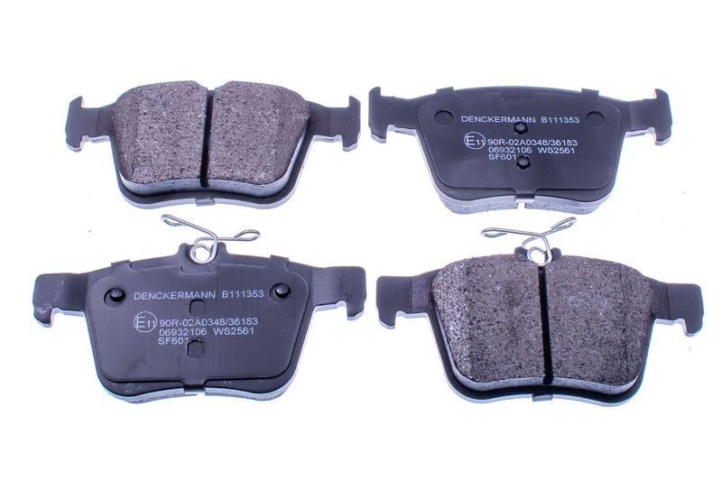 Brake Pad Set, disc brake DENCKERMANN B111353