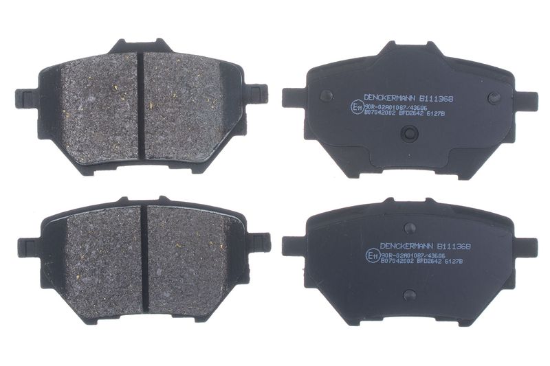 Brake Pad Set, disc brake DENCKERMANN B111368