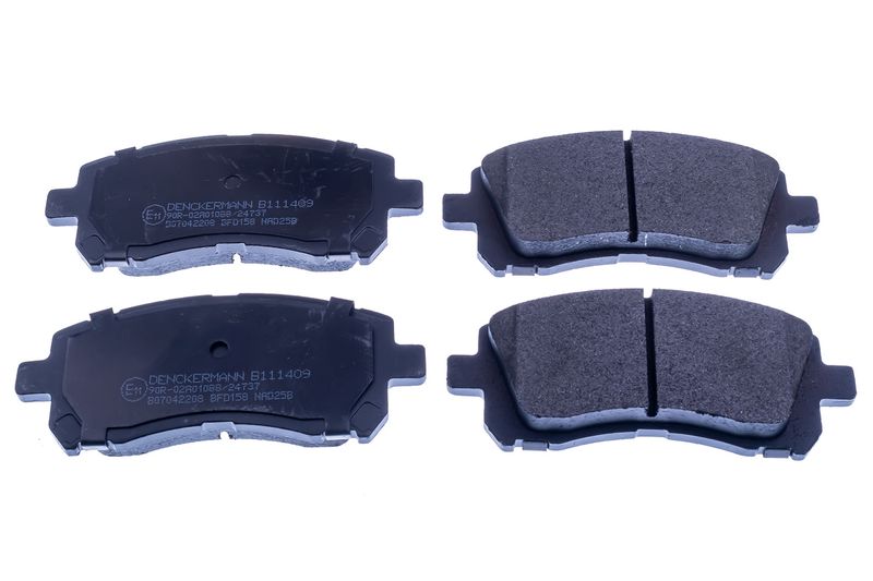 Brake Pad Set, disc brake DENCKERMANN B111409