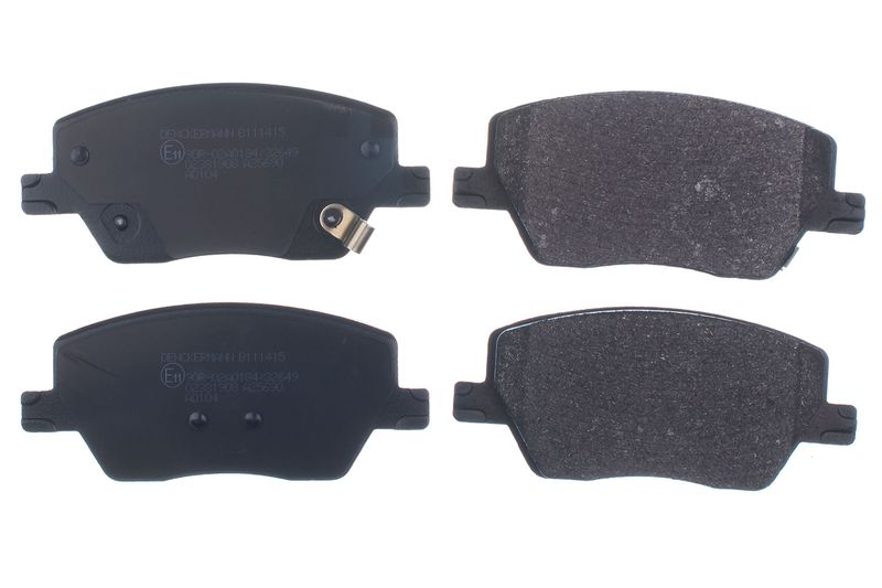 Brake Pad Set, disc brake DENCKERMANN B111415