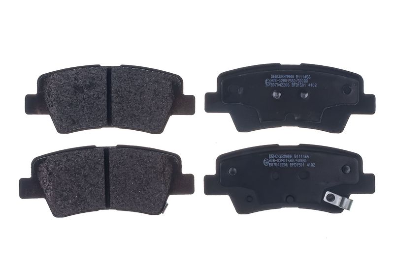 Brake Pad Set, disc brake DENCKERMANN B111466