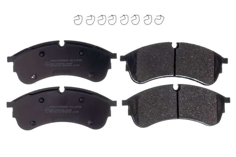 Brake Pad Set, disc brake DENCKERMANN B111506