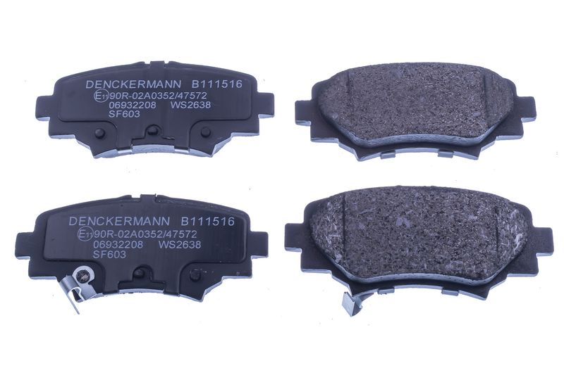 Brake Pad Set, disc brake DENCKERMANN B111516