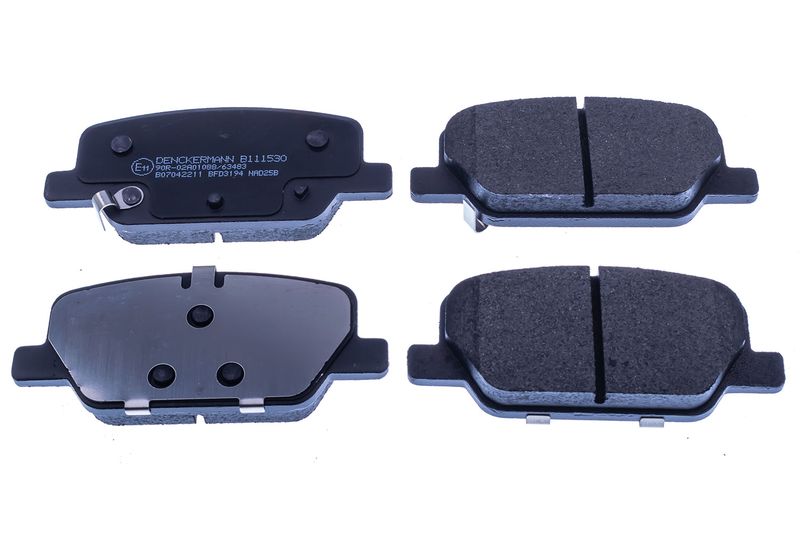 Brake Pad Set, disc brake DENCKERMANN B111530