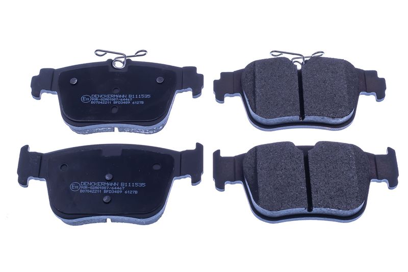 Brake Pad Set, disc brake DENCKERMANN B111535