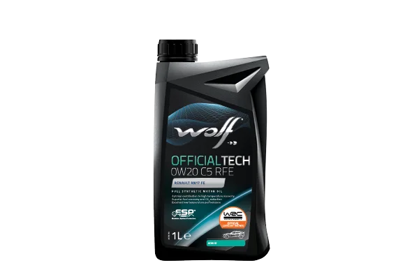 Variklio alyva OFFICIALTECH 0W20 C5 RFE | ACEA C3 WOLF 1042488