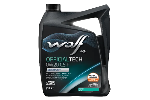 Variklio alyva OFFICIALTECH 0W20 C6 F | ACEA C5 WOLF 1048795