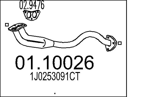 Išleidimo kolektorius MTS 01.10026