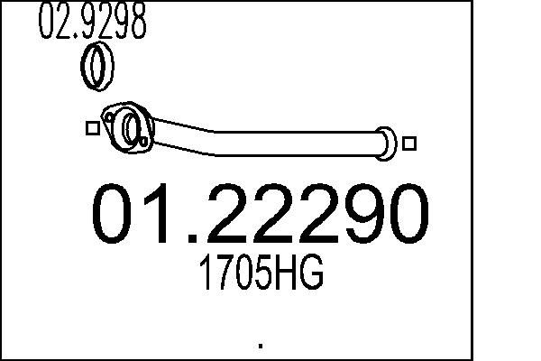 Exhaust Pipe MTS 01.22290