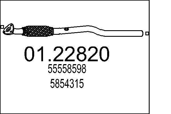 Išleidimo kolektorius MTS 01.22820