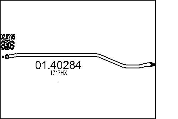 Вихлопна труба MTS 01.40284