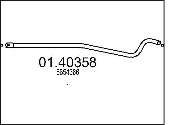 Вихлопна труба MTS 01.40358
