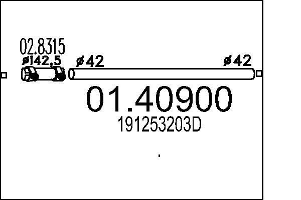 Вихлопна труба MTS 01.40900