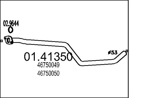 Вихлопна труба MTS 01.41350