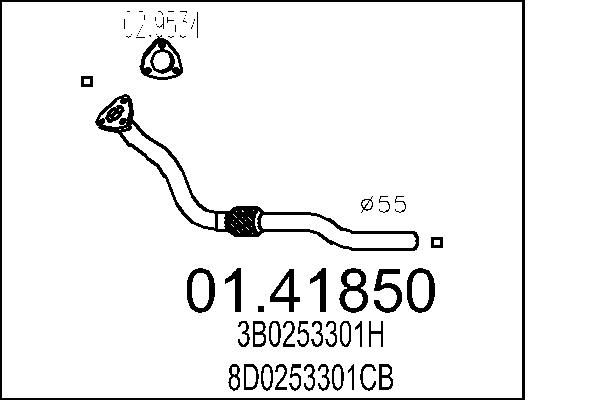 Exhaust Pipe MTS 01.41850