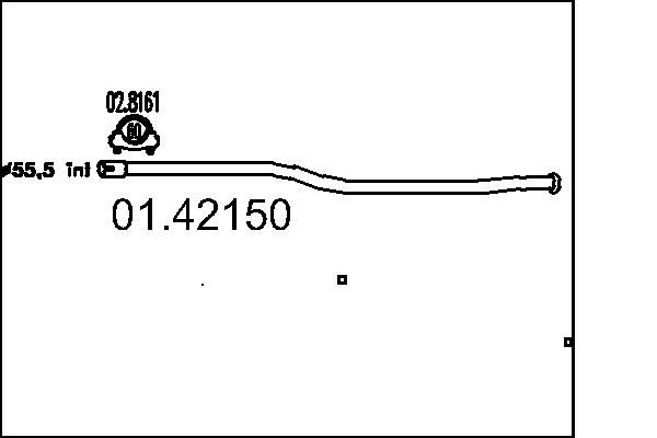 Вихлопна труба MTS 01.42150